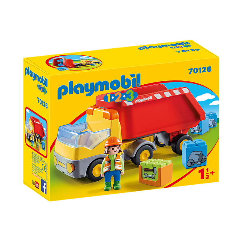 PLAYMOBIL CAMION DEL CANTIERE 1.2.3. 70126