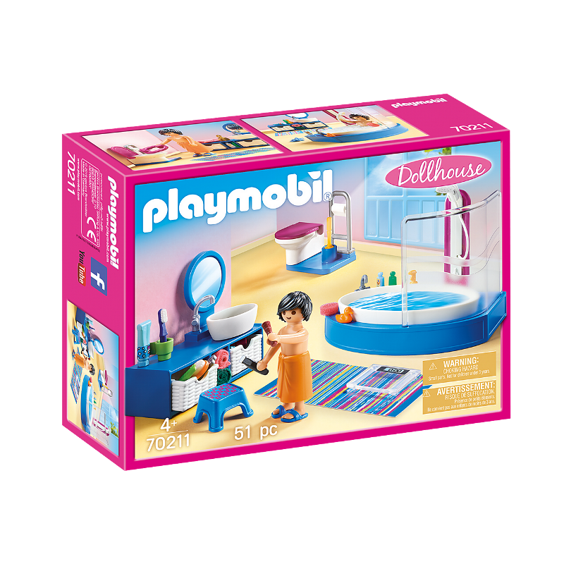 PLAYMOBIL BAGNO CON VASCA 70211