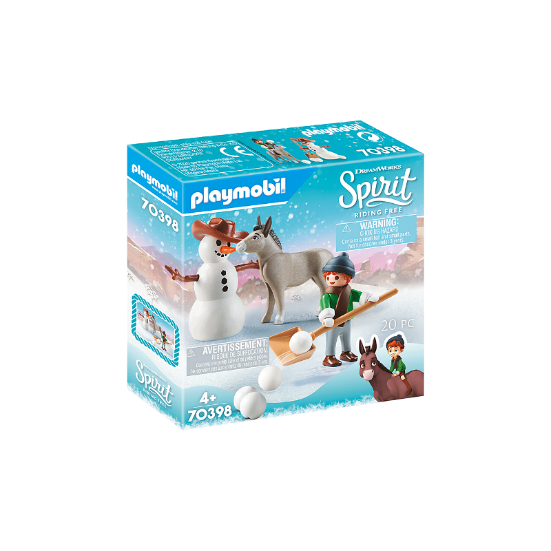 PLAYMOBIL SPIRIT SNIPS, SENOR CAROTA E IL PUPAZZO DI NEVE 70398