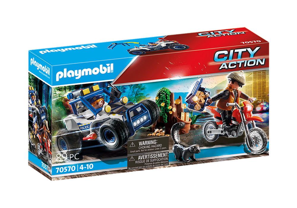PLAYMOBIL  QUAD DELLA POLIZIA CON LADRO 70570