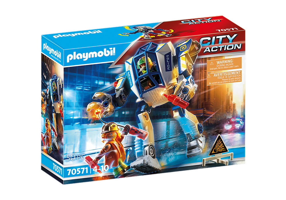 PLAYMOBIL  ROBOT DELLA POLIZIA E BANDITO 70571