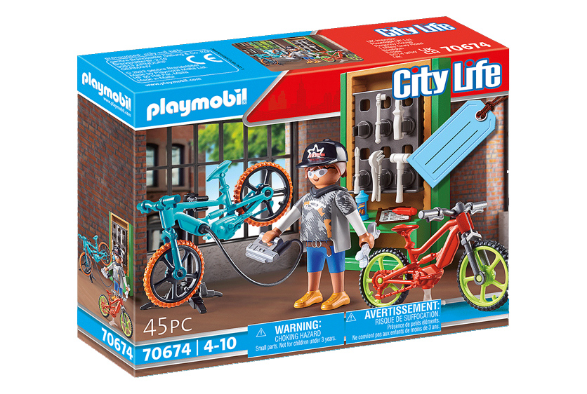 PLAYMOBIL GIFT SET ''MECCANICO E-BIKE'' 70674