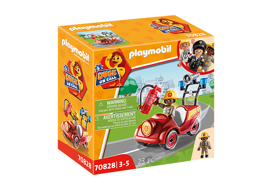 PLAYMOBIL DUCK ON CALL MINI CAR DEI VIGILI DEL FUOCO 70828