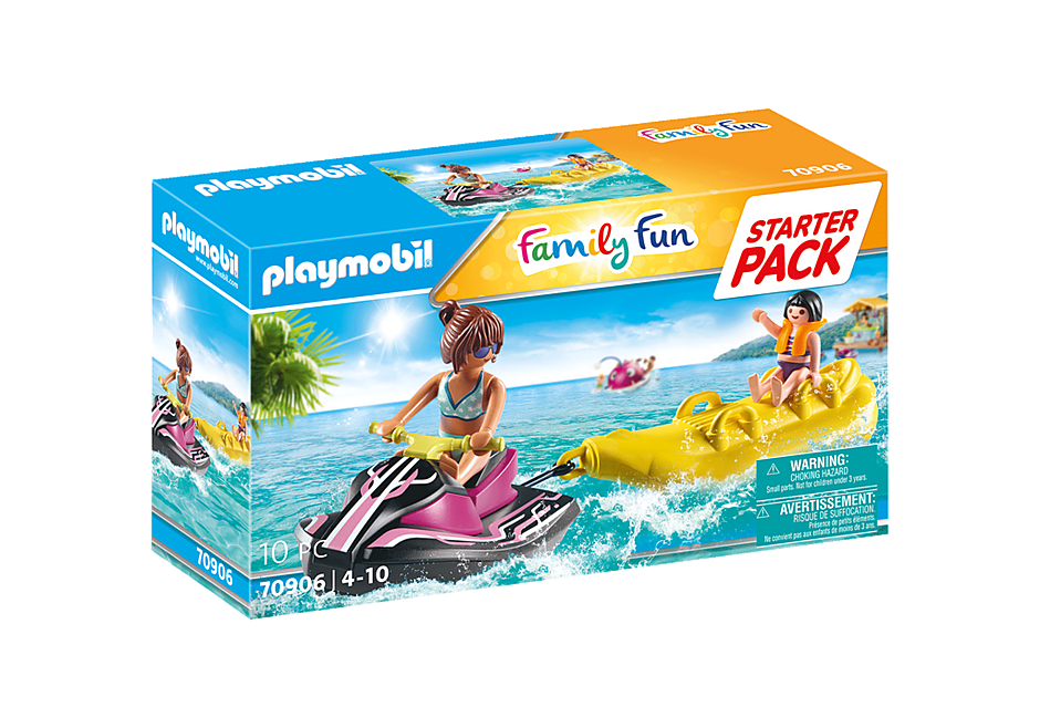 PLAYMOBIL FAMILY FUN STARTER PACK MOTO D'ACQUA CON BANANA BOAT 70906