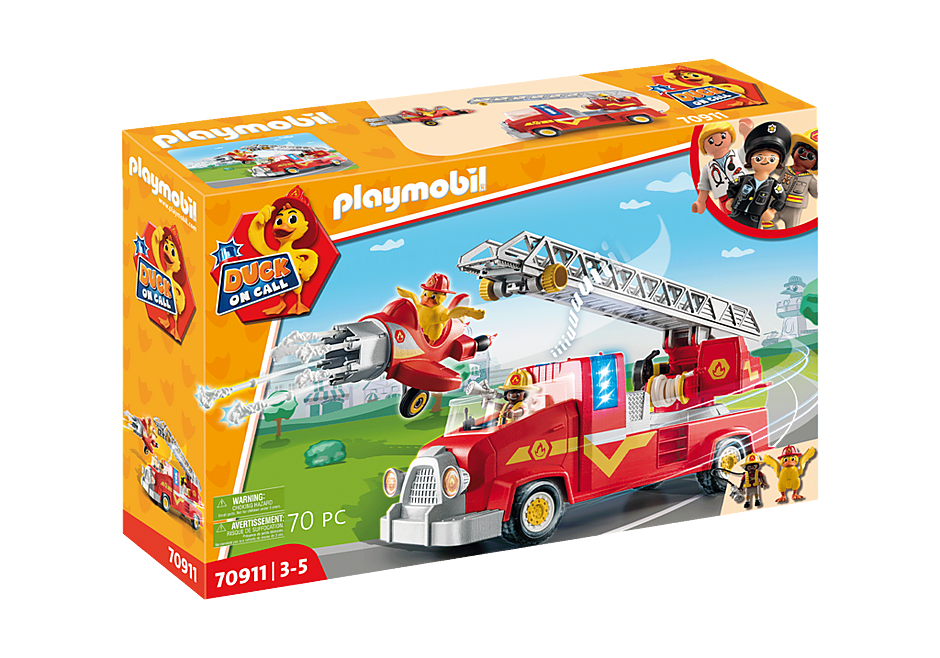 PLAYMOBIL DUCK ON CALL AUTOSCALA DEI VIGILI DEL FUOCO 70911