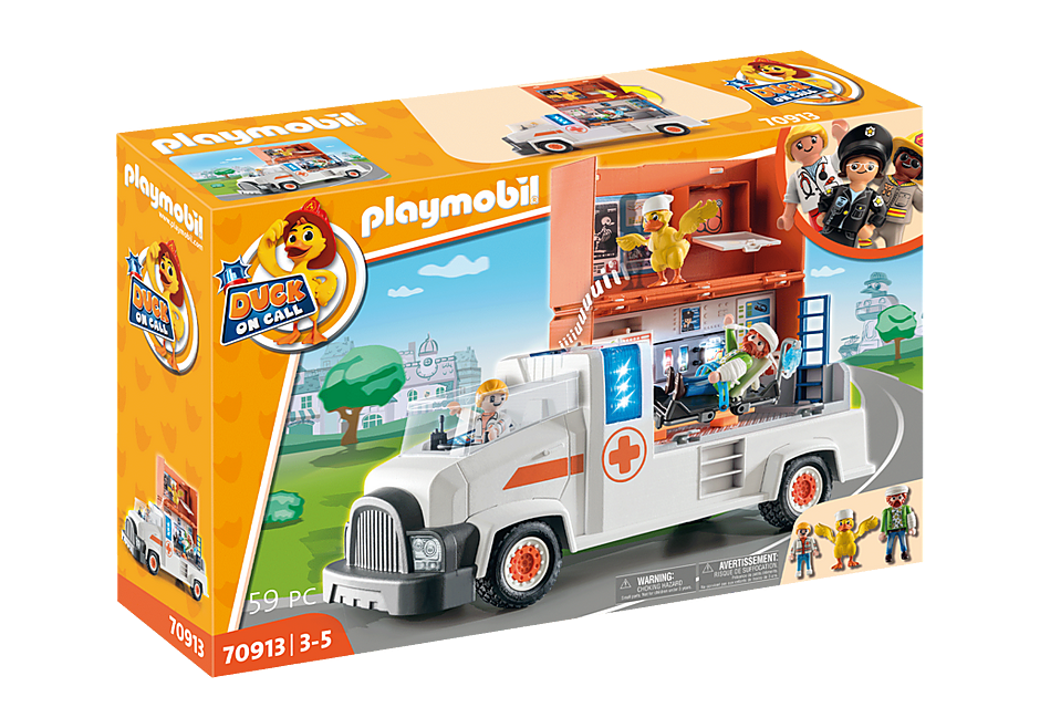 PLAYMOBIL DUCK ON CALL AMBULANZA 70913