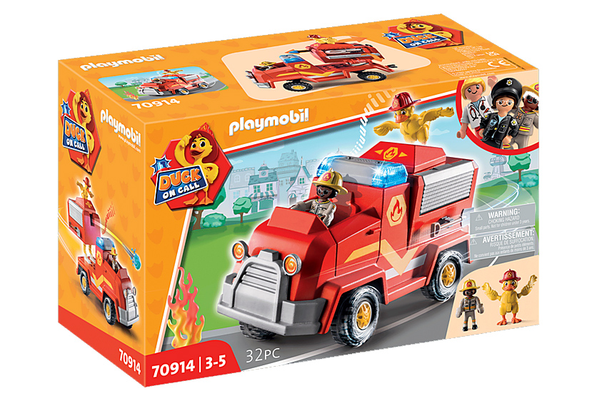 PLAYMOBIL DUCK ON CALL VEICOLO DI SOCCORSO DEI VIGILI DEL FUOCO 70914