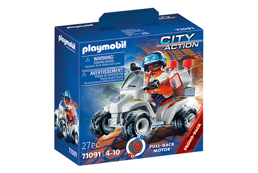 PLAYMOBIL CITY ACTION QUAD DELL'UNITA' DI SOCCORSO 71091