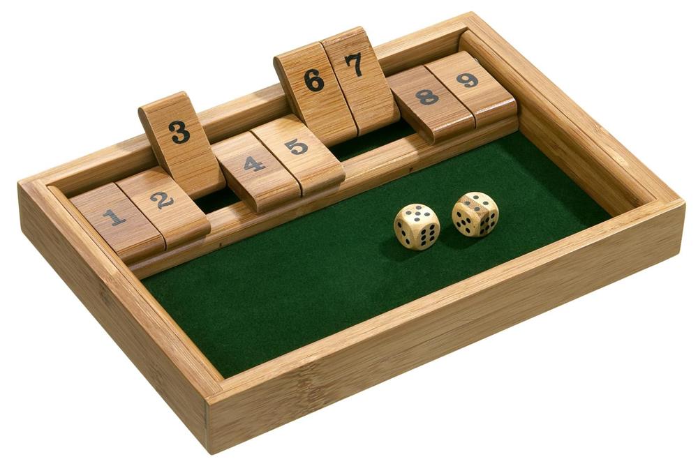 PHILOS GIOCO SHUT THE BOX - CHIUDI LA SCATOLA - 9 NUMERI IN BAMBÚ 3270