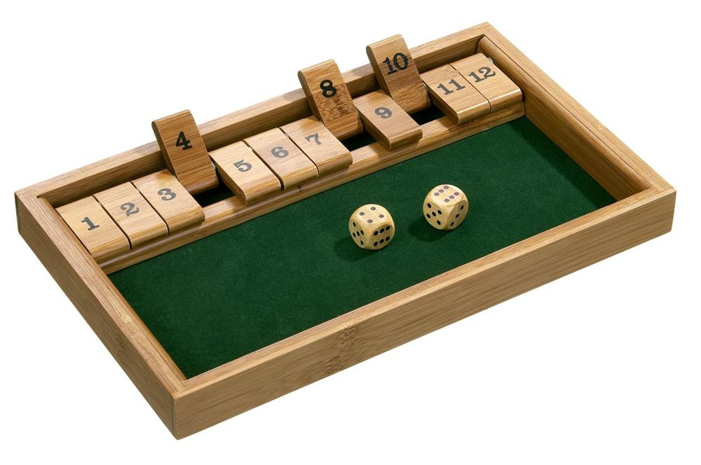 PHILOS GIOCO SHUT THE BOX, CHIUDI LA SCATOLA, 12 NUMERI, BAMBÚ 3271