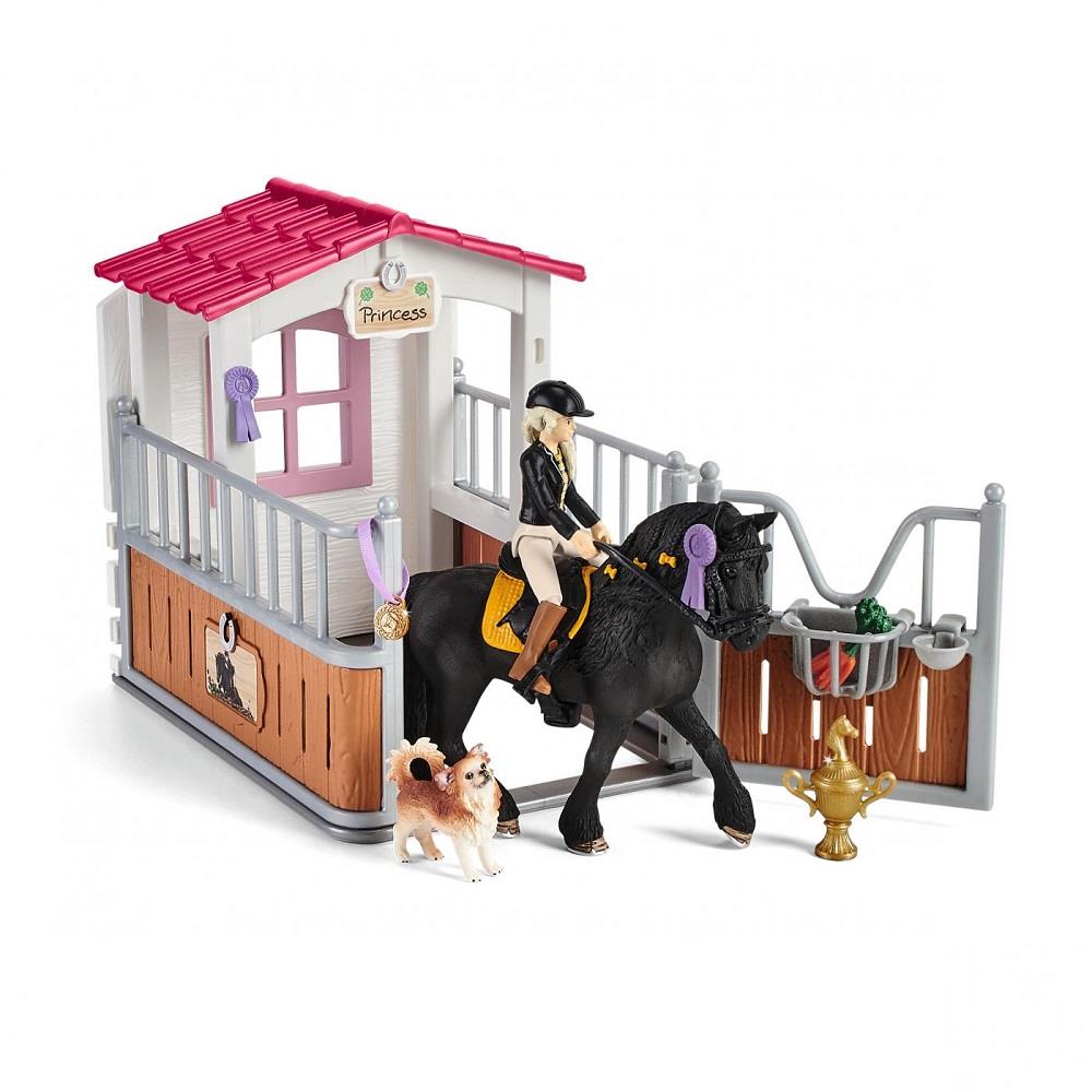 SCHLEICH HORSE CLUB BOX PER CAVALLI CON TORI E IL SUO CAVALLO PRINCIPESSA 42437