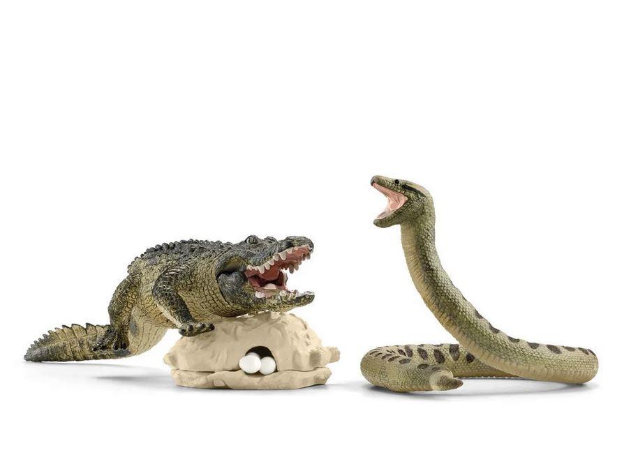 SCHLEICH ANACONDA E COCCODRILLO DELLA PALUDE 42625