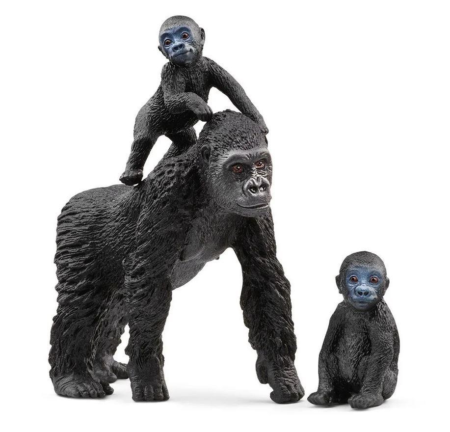 SCHLEICH FAMIGLIA DI GORILLA DI PIANURA 42601