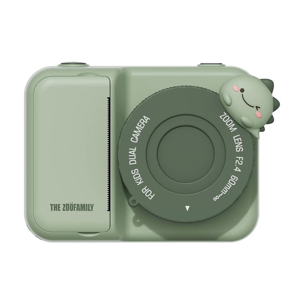 THE ZOOFAMILY ZOO PRINT DINO GREEN - FOTOCAMERA PER BAMBINI