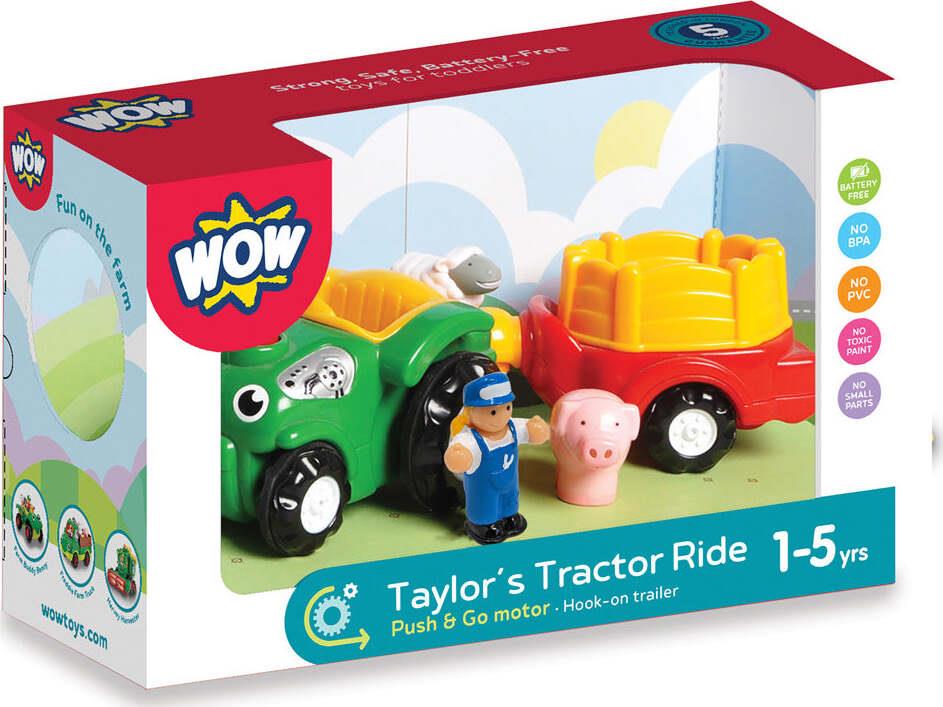 WOW TOYS TAYLOR'S TRACTOR RIDE SMRW10395