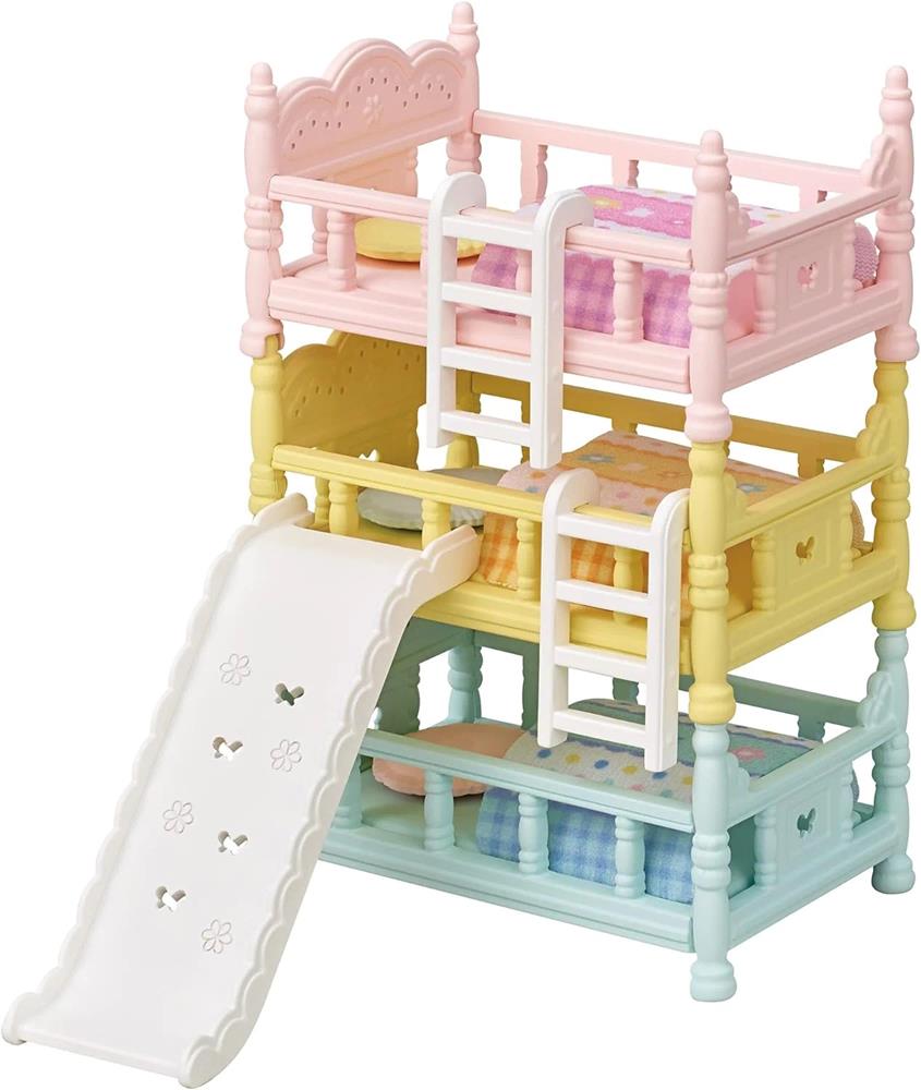 SYLVANIAN FAMILIES LETTO A CASTELLO TRIPLO COLORATO 5741