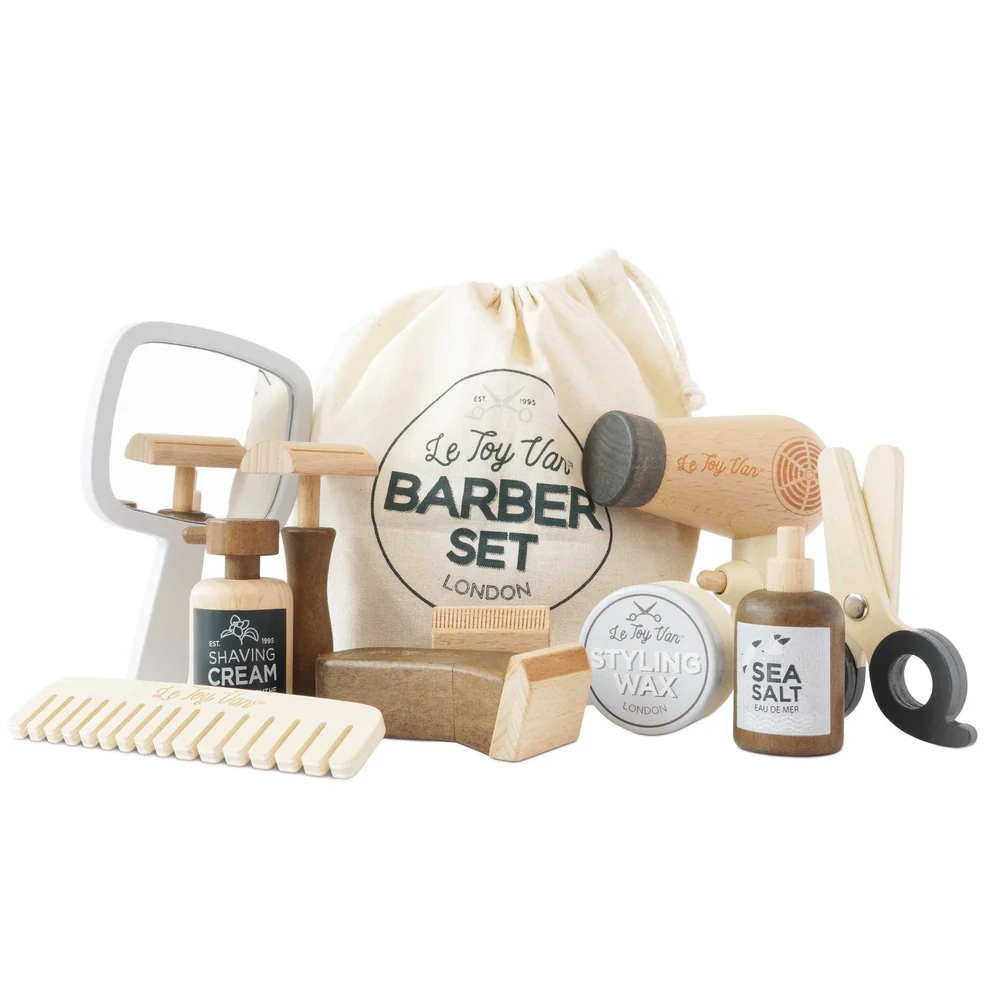 LE TOY VAN SET PARRUCCHIERE E BARBIERE CON BORSA TV356