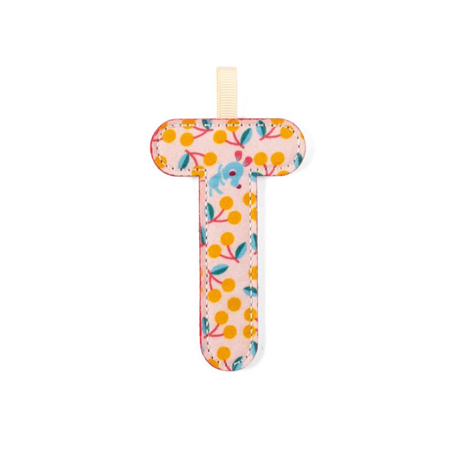 LILLIPUTIENS LETTERA T IN TESSUTO FOSFORESCENTE REVERSIBILE 83883