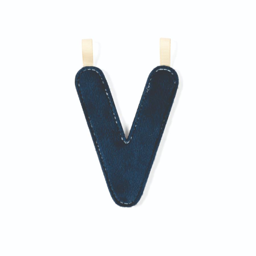 LILLIPUTIENS LETTERA V IN TESSUTO FOSFORESCENTE REVERSIBILE 83885