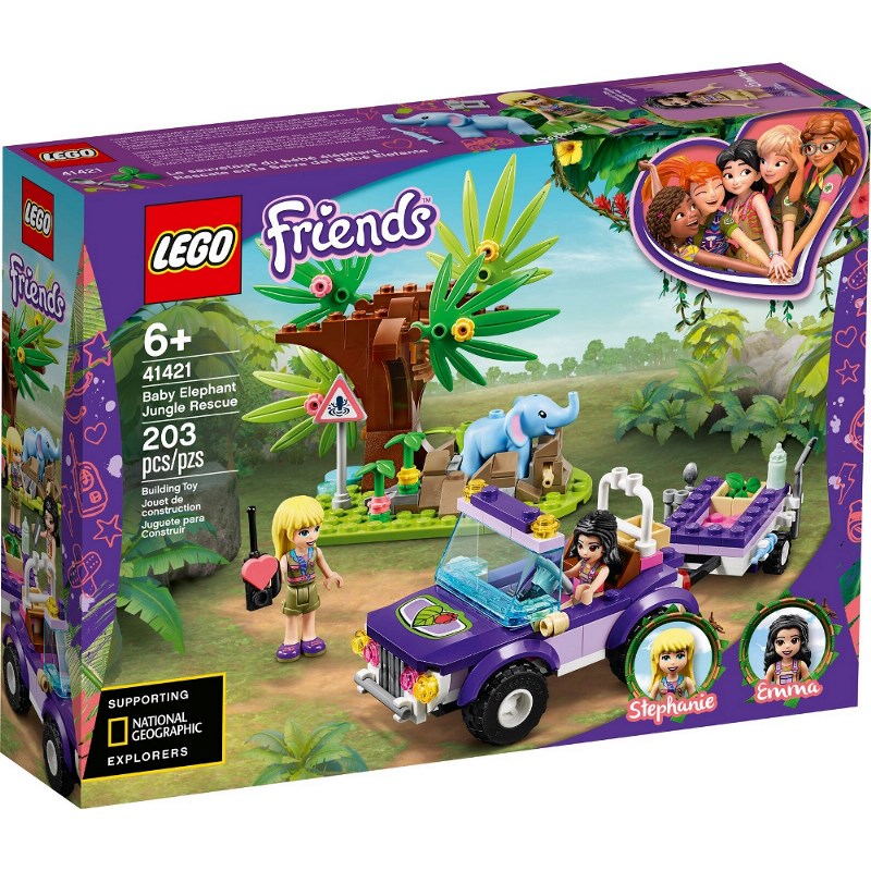 LEGO FRIENDS SALVATAGGIO NELLA GIUNGLA DELL'ELEFANTINO 41421