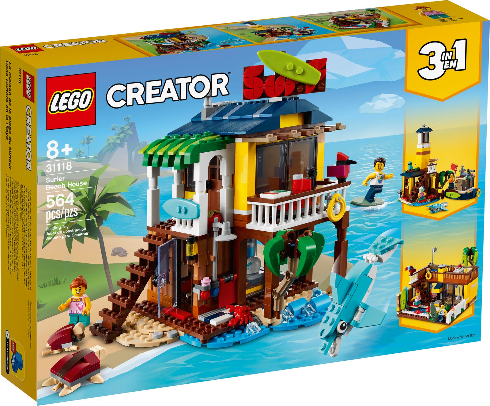 LEGO CREATOR SURFER BEACH HOUSE 31118