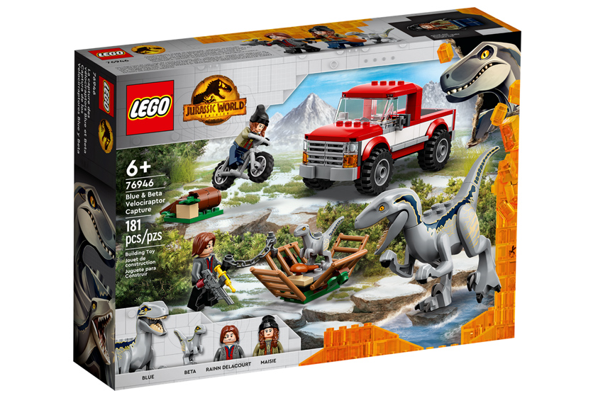 LEGO JURASSIC WORLD LA CATTURA DEI VELOCIRAPTOR BLUE E BETA 76946