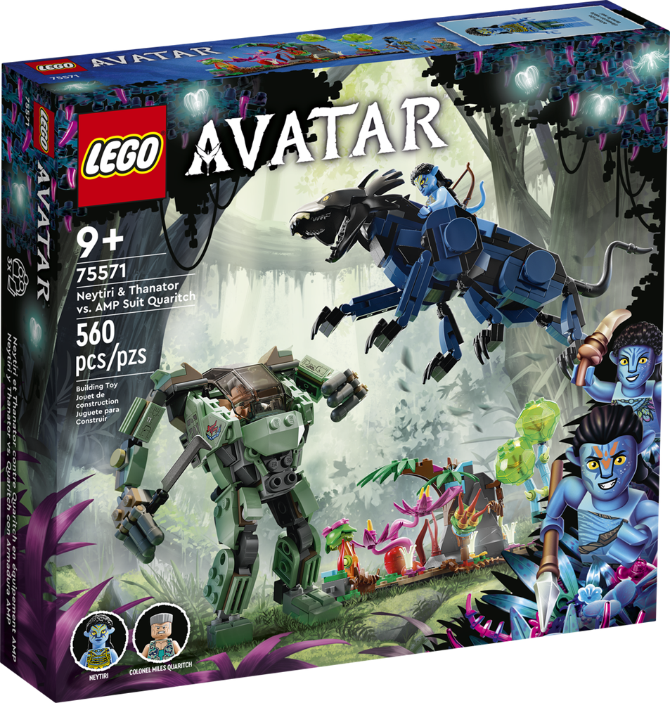 LEGO AVATAR NEYTIRI E THANATOR VS. QUARITCH CON TUTA AMP 75571