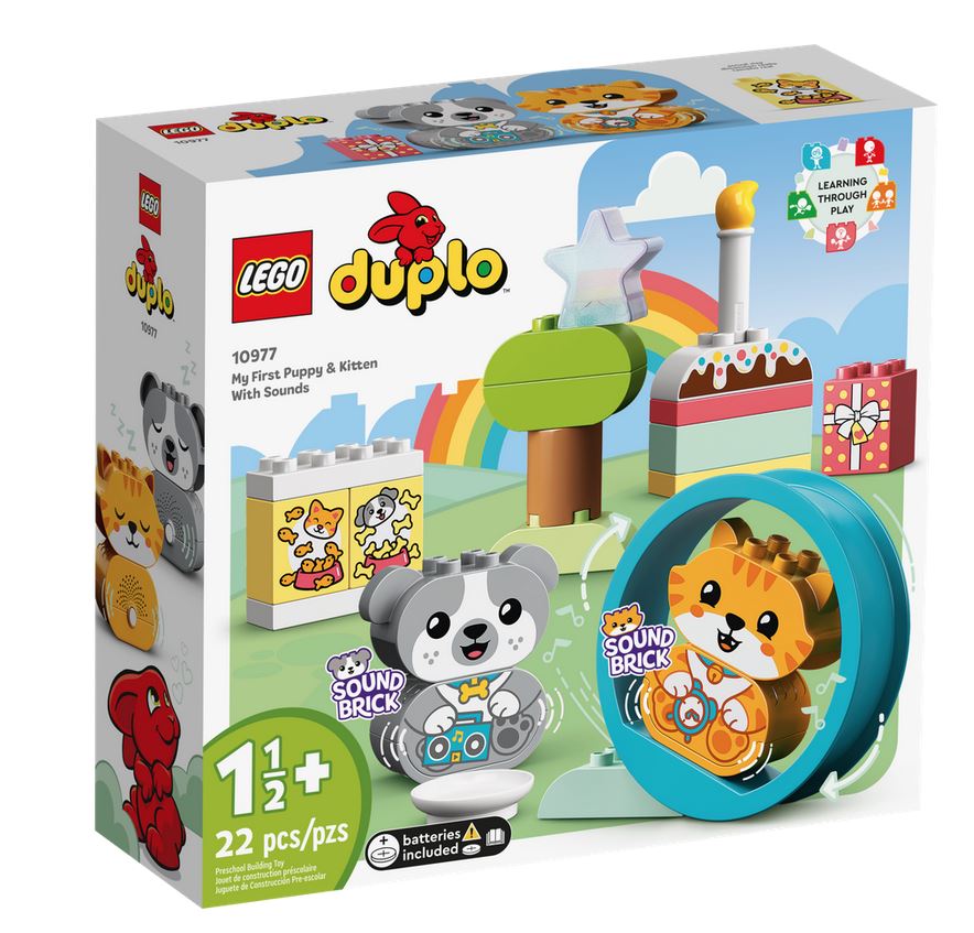 LEGO DUPLO IL MIO PRIMO CAGNOLINO E GATTINO CON SUONI 10977