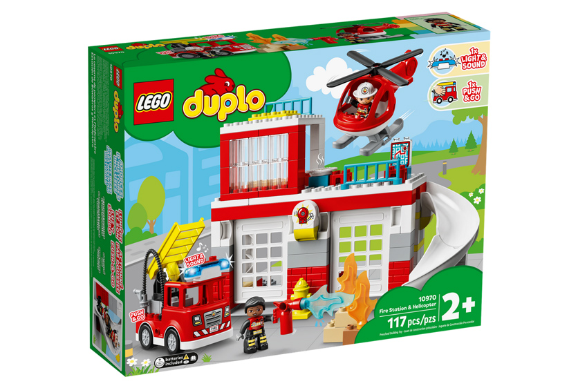 LEGO DUPLO CASERMA DEI POMPIERI ED ELICOTTERO 10970