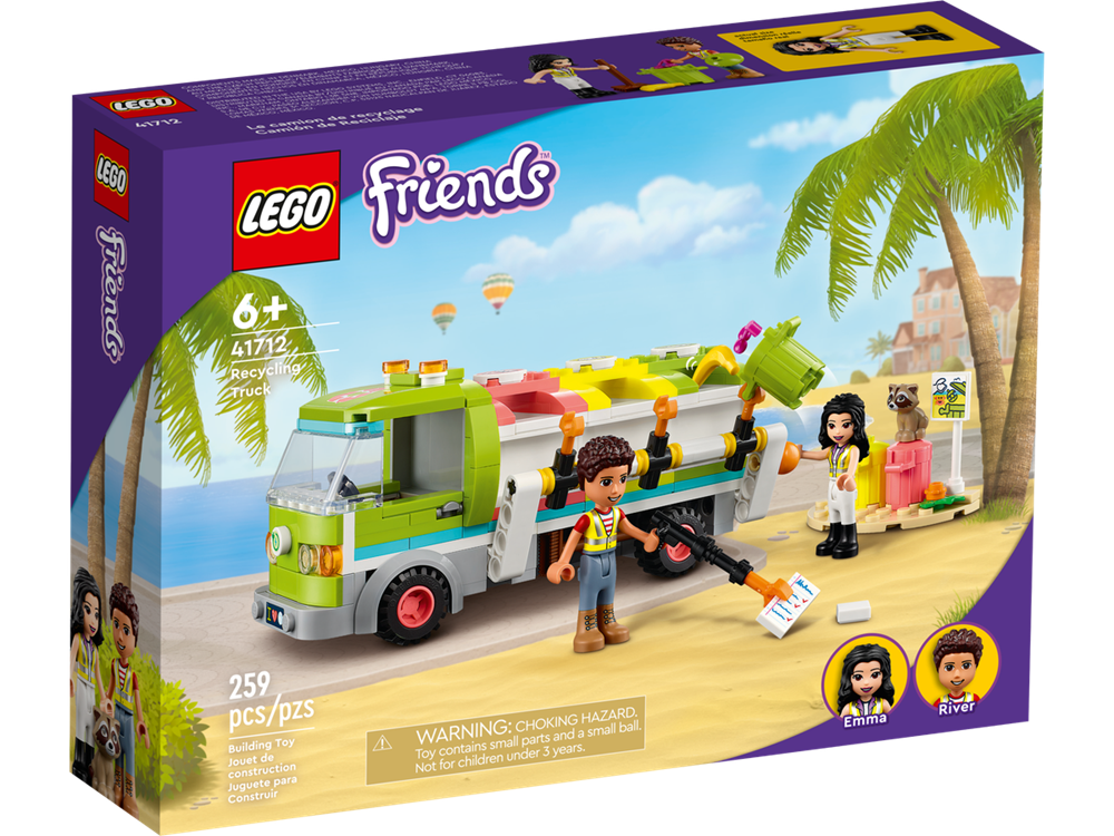 LEGO FRIENDS CAMION RICICLAGGIO RIFIUTI 41712