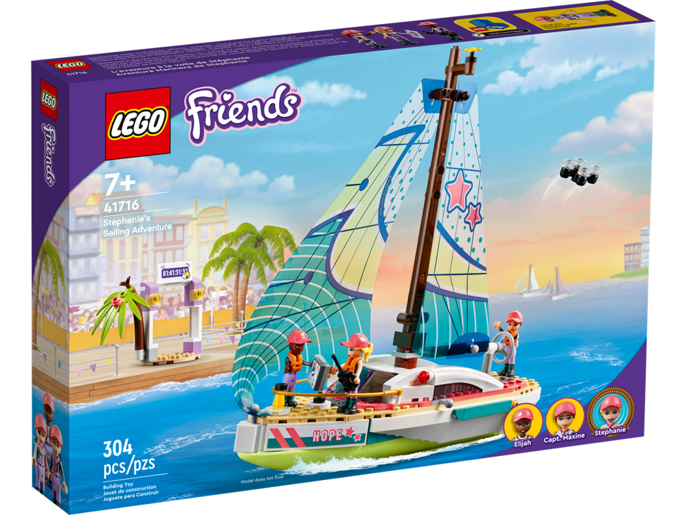 LEGO FRIENDS L'AVVENTURA IN BARCA A VELA DI STEPHANIE 41716