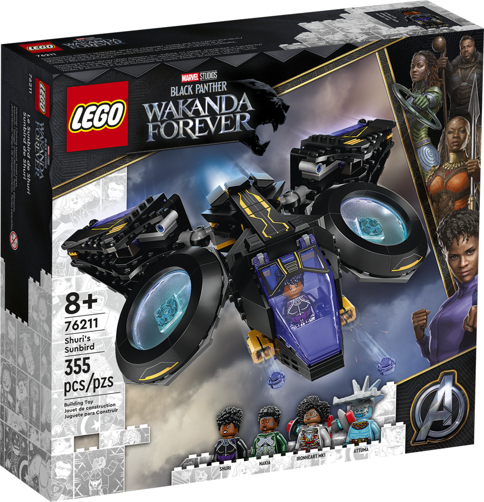 LEGO MARVEL BLACK PANTHER SUNBIRD DI SHURI 76211