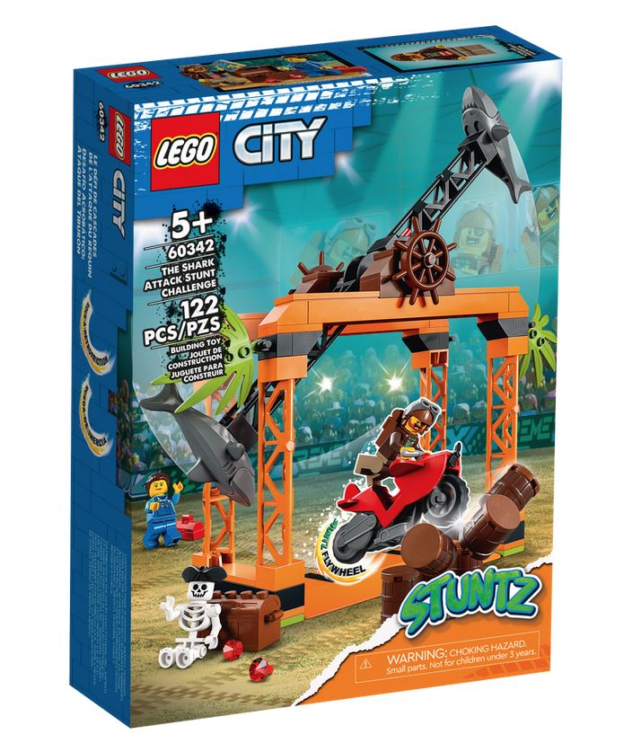 LEGO CITY STUNTZ SFIDA ACROBATICA ATTACCO DELLO SQUALO 60342