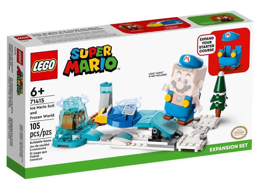 LEGO SUPER MARIO PACK DI ESPANSIONE COSTUME DI MARIO GHIACCIO E MONDO GHIACCIATO 71415