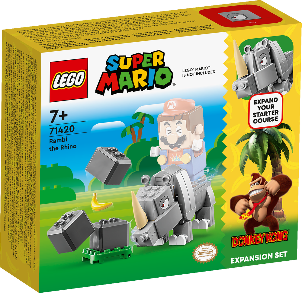 LEGO SUPER MARIO PACK DI ESPANSIONE RAMBI IL RINOCERONTE 71420