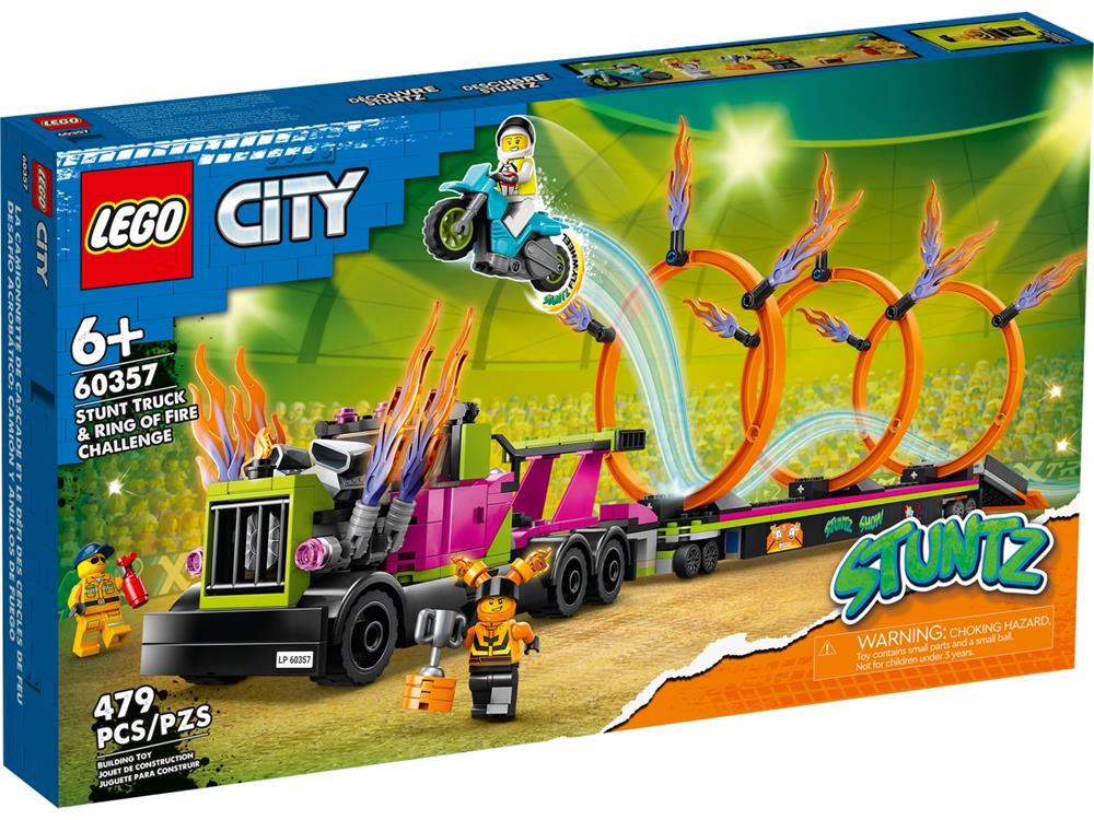 LEGO CITY STUNTZ STUNT TRUCK: SFIDA DELL’ANELLO DI FUOCO 60357