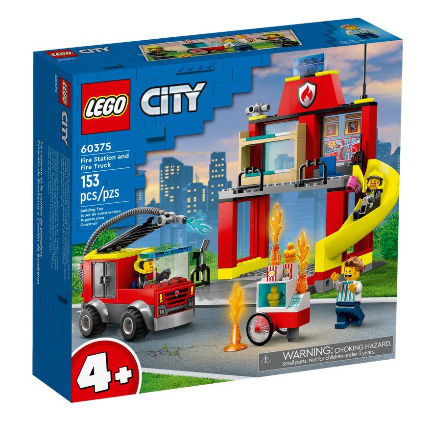 LEGO CITY CASERMA DEI POMPIERI E AUTOPOMPA 60375