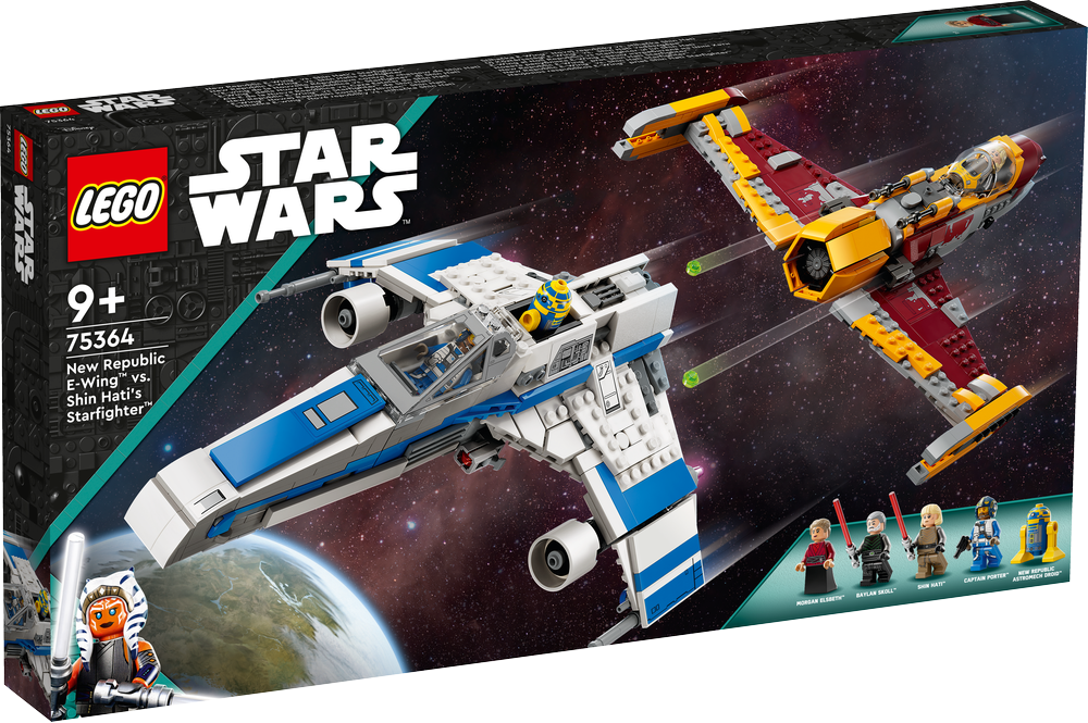 LEGO STAR WARS E-WING™ DELLA NUOVA REPUBBLICA VS. STARFIGHTER™ DI SHIN HATI 75364