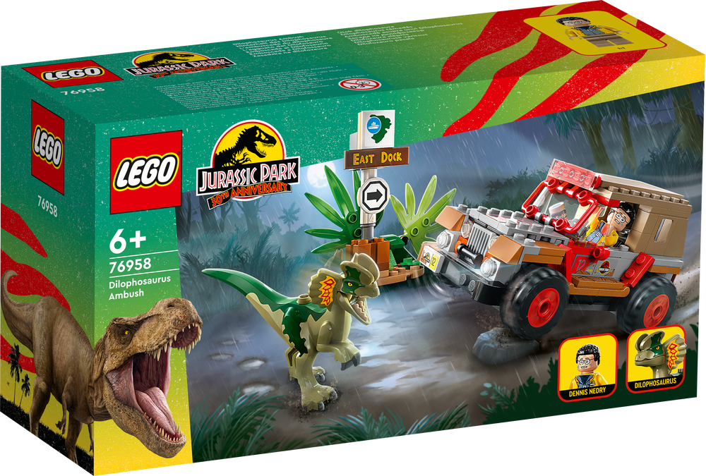 LEGO JURASSIC WORLD L’AGGUATO DEL DILOFOSAURO 76958