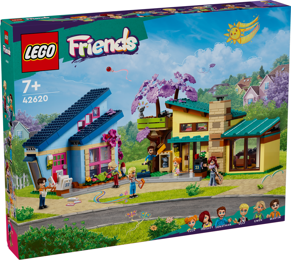 LEGO FRIENDS LE CASE DI OLLY E PAISLEY 42620