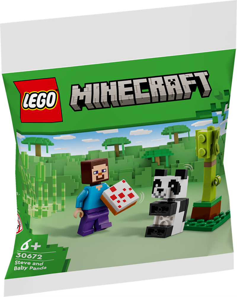 LEGO MINECRAFT STEVE E BABY PANDA 30672