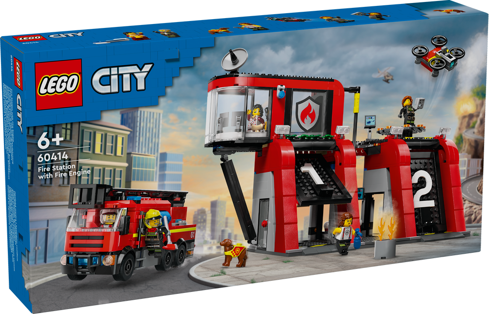 LEGO CITY CASERMA DEI POMPIERI E AUTOPOMPA 60414