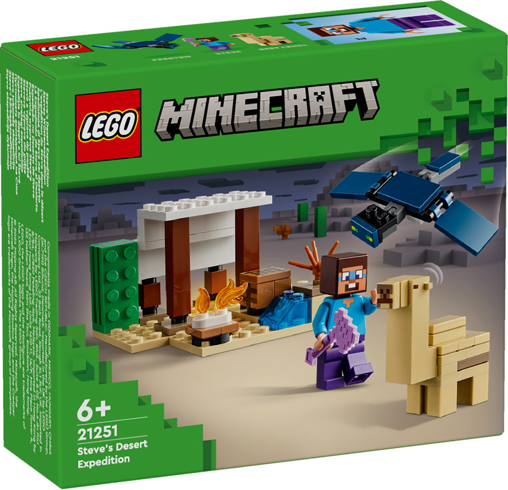 LEGO MINECRAFT SPEDIZIONE DI STEVE NEL DESERTO 21251