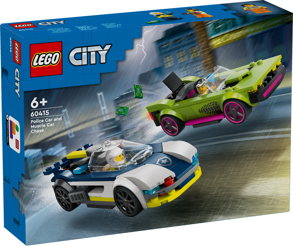 LEGO CITY INSEGUIMENTO DELLA MACCHINA DA CORSA 60415