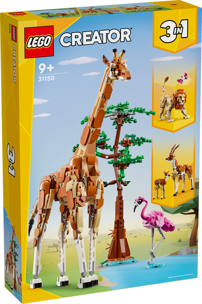 LEGO CREATOR ANIMALI DEL SAFARI 31150