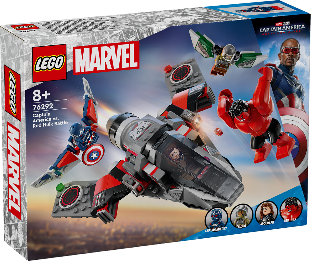 LEGO SUPER HEROES BATTAGLIA CAPTAIN AMERICA VS. HULK ROSSO 76292