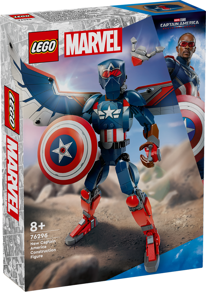 LEGO SUPER HEROES NUOVO PERSONAGGIO COSTRUIBILE DI CAPTAIN AMERICA 76296