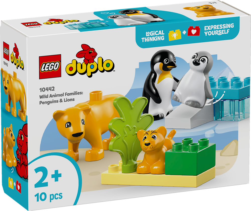 LEGO DUPLO TOWN FAMIGLIE DI ANIMALI: PINGUINI E LEONI 10442