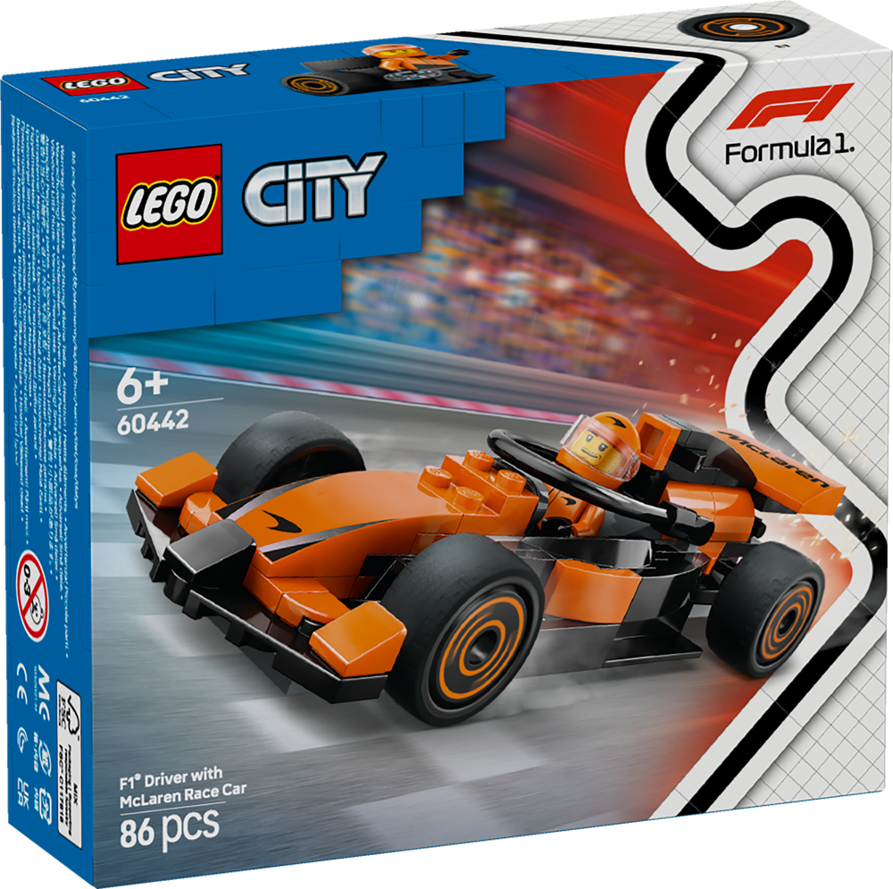 LEGO LEGO CITY PILOTA E MONOPOSTO MCLAREN F1® 60442