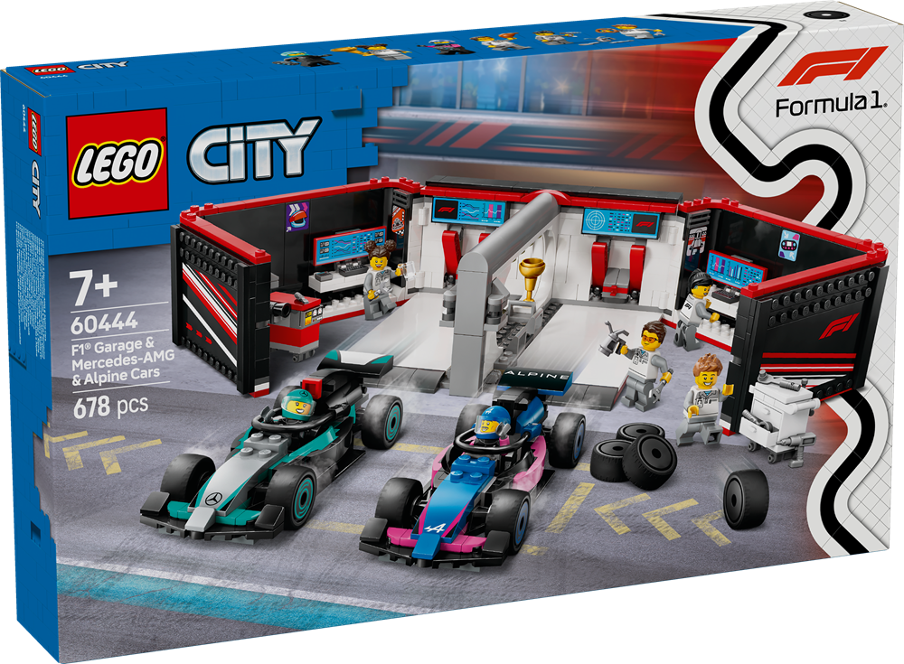 LEGO LEGO CITY GARAGE CON MONOPOSTO MERCEDES-AMG E ALPINE F1® 60444